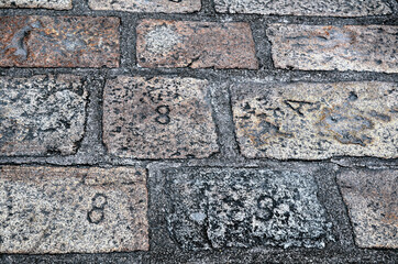 Medieval Cobble Stones with Original Construction Marks