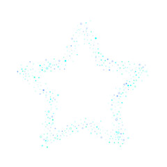 Blue, cyan, turquoise glitter stars confetti