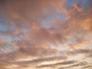 Obraz premium 曇天の朝焼け