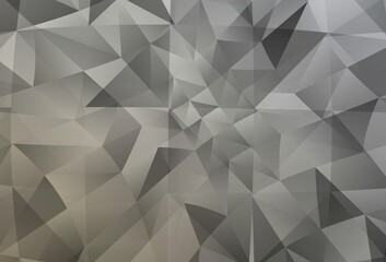 Fototapeta premium Light Gray vector low poly background.