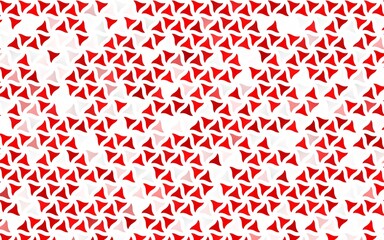 Light Red vector seamless texture in triangular style. Glitter abstract illustration with triangular shapes. Pattern for design of window blinds, curtains.