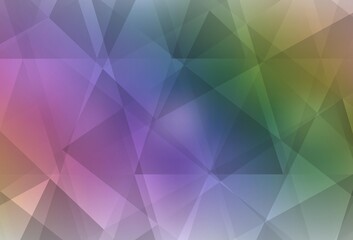 Light Multicolor vector polygon abstract layout.