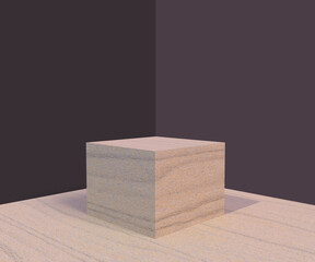 3d rendering of abstract background. Unique 3d minimal design. 3d podium background.