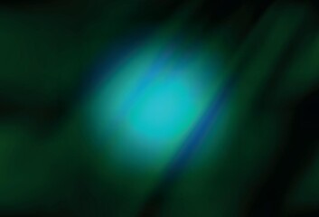 Dark Green vector blurred shine abstract texture.