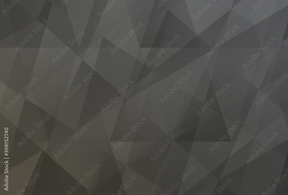 Wall mural light gray vector polygonal background.