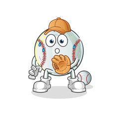  baseball Catcher cartoon. cartoon mascot vector