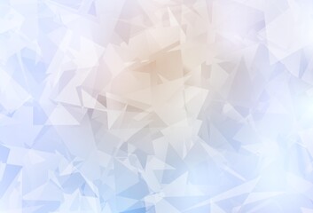 Light Purple vector template with chaotic poly shapes.