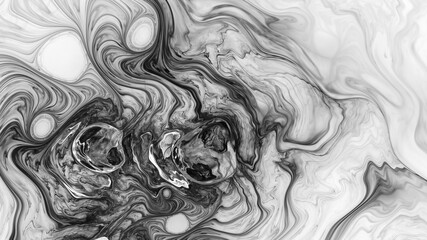 Fototapeta premium 3D illustration of abstract fractal for creative design looks like liquefied pearl.