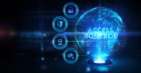 Cyber security data protection business technology privacy concept. Access control