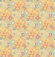 Retro Geometric Seamless Pattern