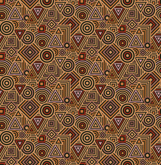 Retro Geometric Seamless Pattern