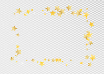 Golden Graphic Stars Vector Transparent 