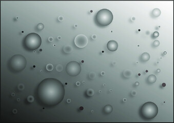 drops of water on a glass