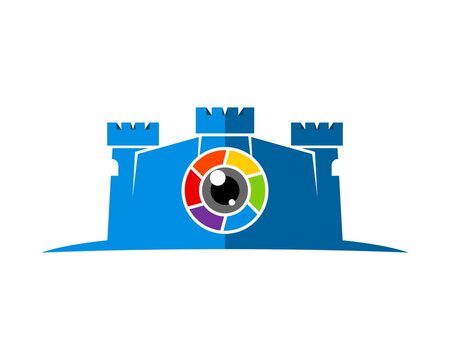 Great fortress with rainbow camera inside