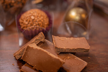 Fine sweets for wedding party. Selective focus.