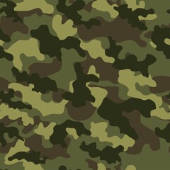 army camouflage vector seamless pattern