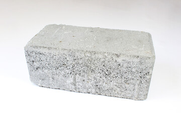 Concrete block isolated on white background