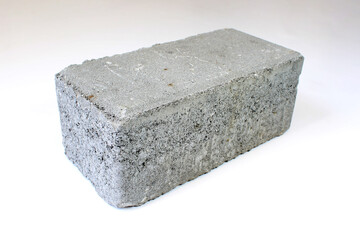 Concrete block isolated on white background