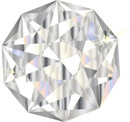 シンプルなダイアモンドの宝石のイラスト