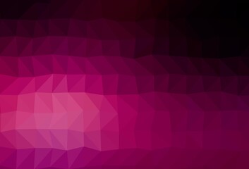 Obraz premium Dark Purple vector polygonal template.