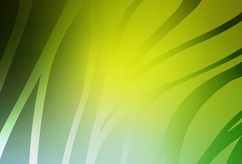 Light Green, Yellow vector abstract blurred background.