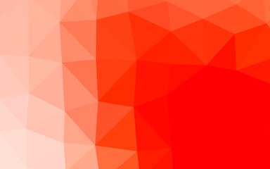Light Red vector abstract polygonal cover. A sample with polygonal shapes. Elegant pattern for a brand book.