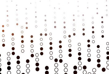 Light Red, Yellow vector template with circles.