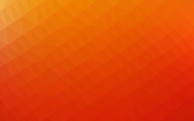 Light Red, Yellow vector blurry triangle texture. Colorful illustration in Origami style with gradient.  Template for your brand book.
