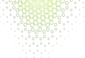 Light green vector template with circles.