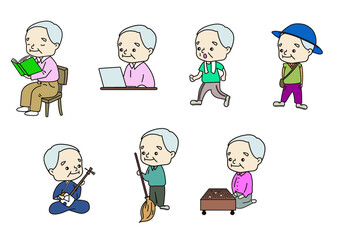 老人　おじいさん　