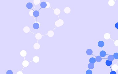 Light Purple vector pattern with artificial intelligence network.