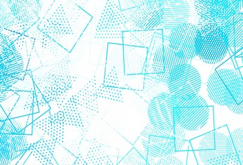 Light Yellow vector layout with circles, lines, rectangles.