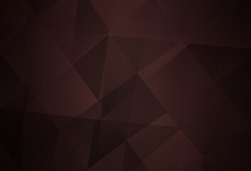 Fototapeta premium Dark Pink, Red vector polygonal template.