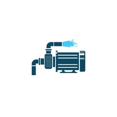 water pump machine icon vector illustration design template