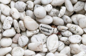 Random white pebble background