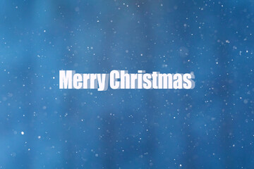 christmas card with snowflakes