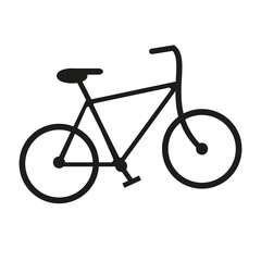 vector of icon design with bike shape in flat style