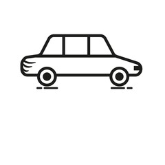 vector of icon design with car shape in flat style