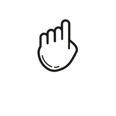 Fototapeta premium vector of icon design with finger shape in flat style