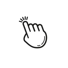 vector of icon design with finger shape in flat style