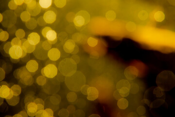 Gold abstract bokeh background