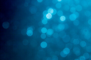 Blue bokeh from natural water