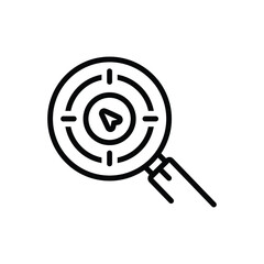 Black line icon for predict
