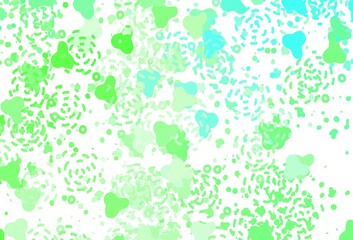 Light Green vector backdrop with memphis shapes.