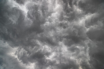 Black overcast clouds are about to rain