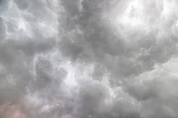 Black overcast clouds are about to rain