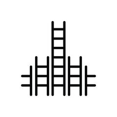 Black line icon for further
