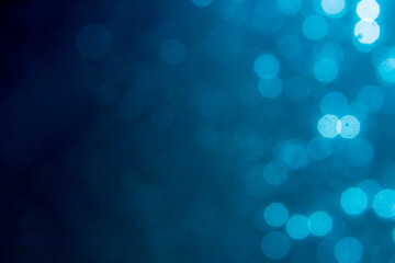 Blue bokeh from natural water