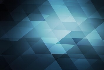 Obraz premium Dark BLUE vector background with rectangles.