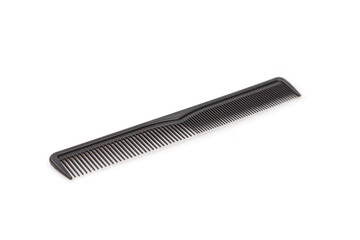 Black barber comb isolated